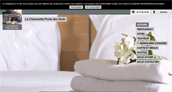 Desktop Screenshot of hotel-lachaumette.com